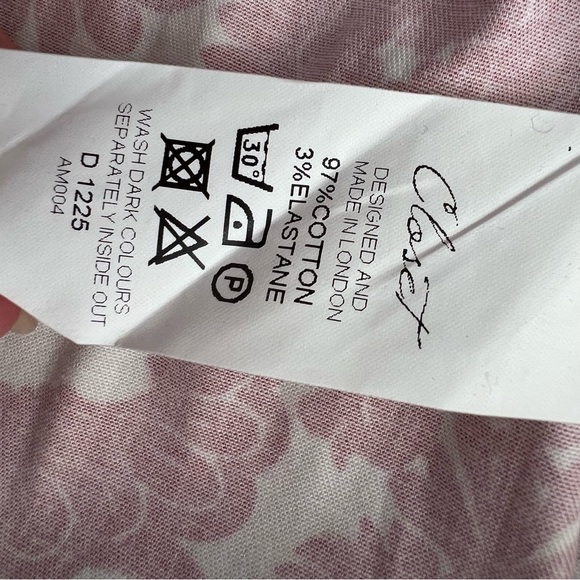 Nwt Closet dress red and white floral, size 4 (8 uk) - Picture 8 of 8